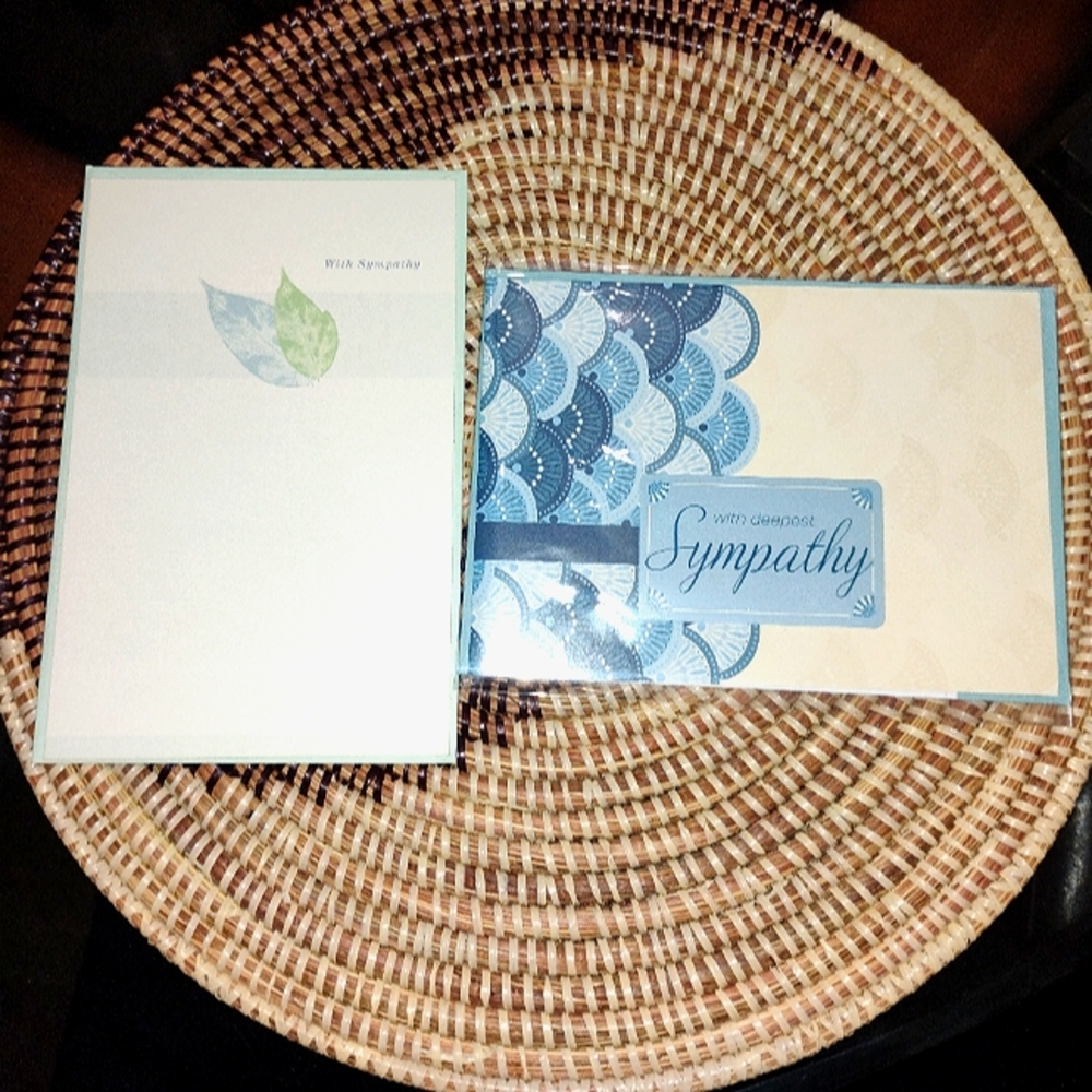 2 Sympathy Cards NEW